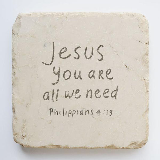 Twelve Stone Art Small Block (Philippians 4:19)