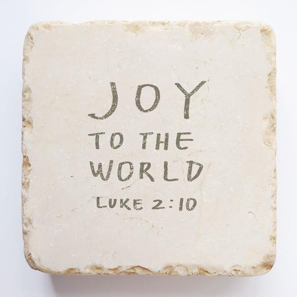 Twelve Stone Art Ornament Joy To The World