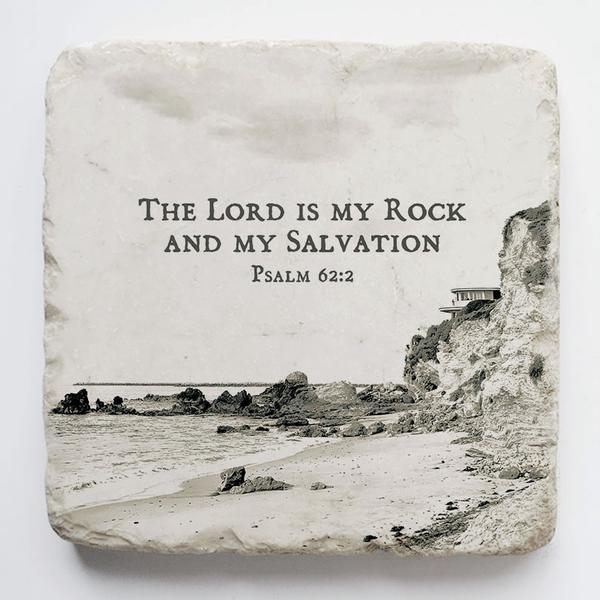 Twelve Stone Art Small Block (Ocean - Psalm 62:2)