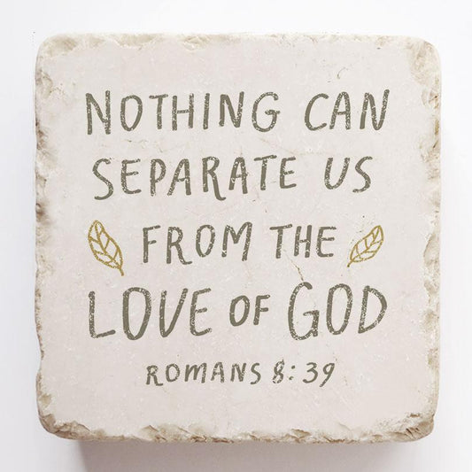 Twelve Stone Art Small Block (Romans 8:39)