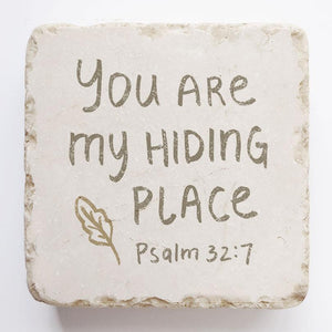 Twelve Stone Art Small Block (Psalm 32:7)