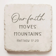 Load image into Gallery viewer, Matthew 17:20 Scripture Stone, Twelve Stone Art