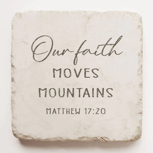 Matthew 17:20 Scripture Stone, Twelve Stone Art