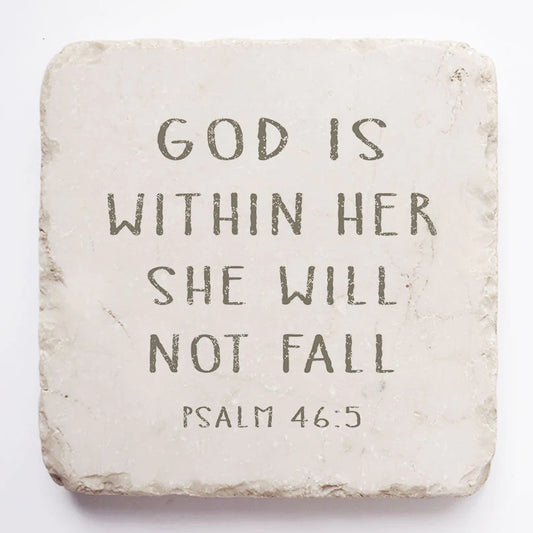 Psalm 46:5 Scripture Stone, Twelve Stone Art