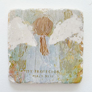 Twelve Stone Art Large Block My Protector (Psalm 91:11)