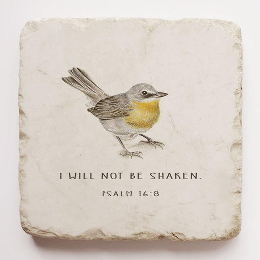 Twelve Stone Art Half Block Bird (Psalm 16:8)