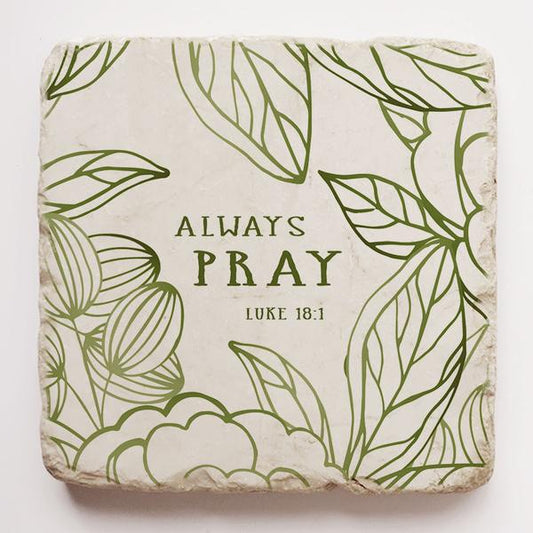 Twelve Stone Art Small Block Always Pray