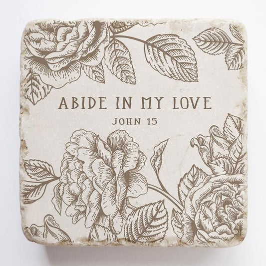 Twelve Stone Art Large Block Abide In My Love