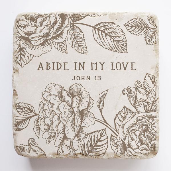 Twelve Stone Art Ornament Abide In My Love
