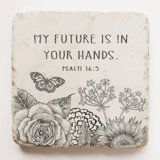 Psalm 16:5 Scripture Stone, Twelve Stone Art