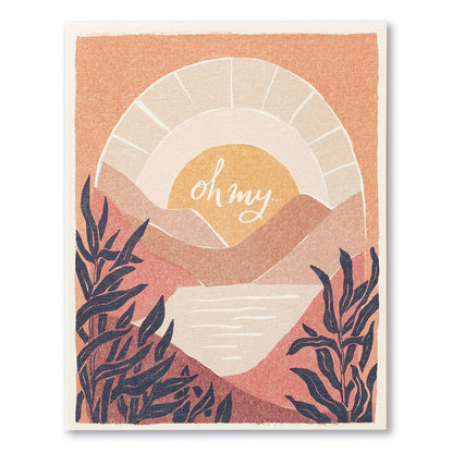 Oh My How You Shine encouragement card - Love Muchly