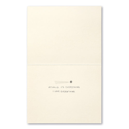 There's Just Something About You love card - Love Muchly