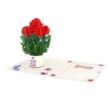 Load image into Gallery viewer, Lovepop XOXO Card with 3D Mini Bouquet