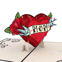 Load image into Gallery viewer, Lovepop Mother&#39;s Day Tattoo Heart 3D Card