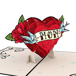 Lovepop Mother's Day Tattoo Heart 3D Card