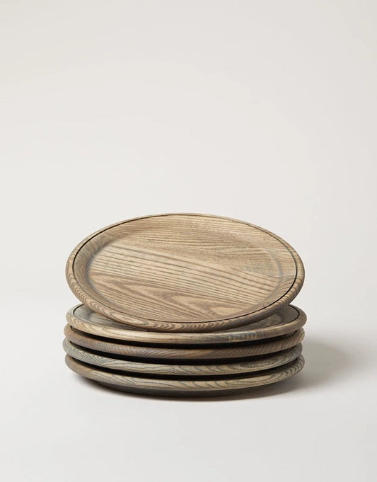 Farmhouse Pottery Crafted Wooden Plate - Grey