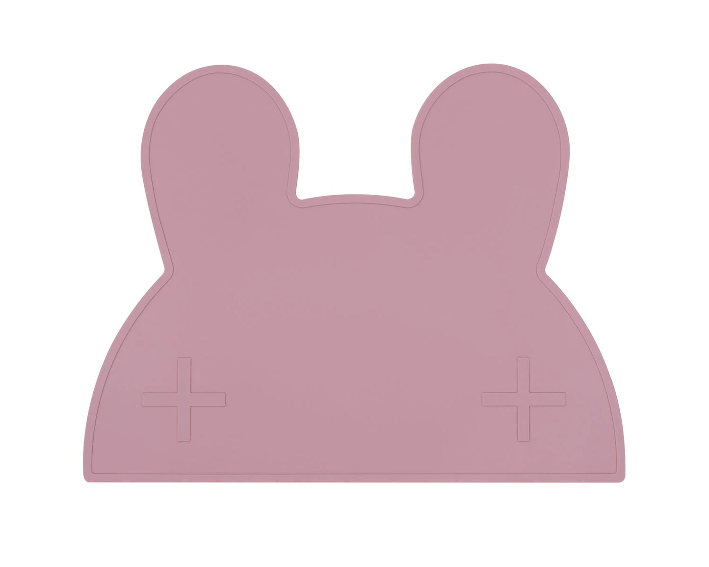Baby Silicone Bunny Placemat Dusty Rose