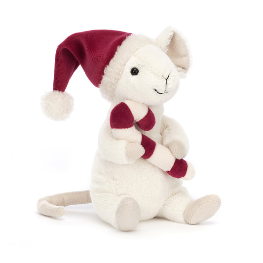 Jellycat Merry Mouse w/ Candy Cane