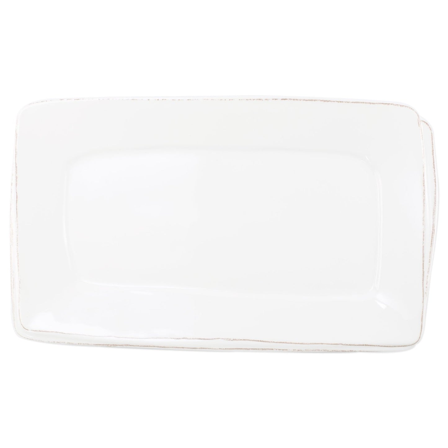 Melamine Lastra White Rectangular Platter