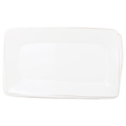 Melamine Lastra White Rectangular Platter