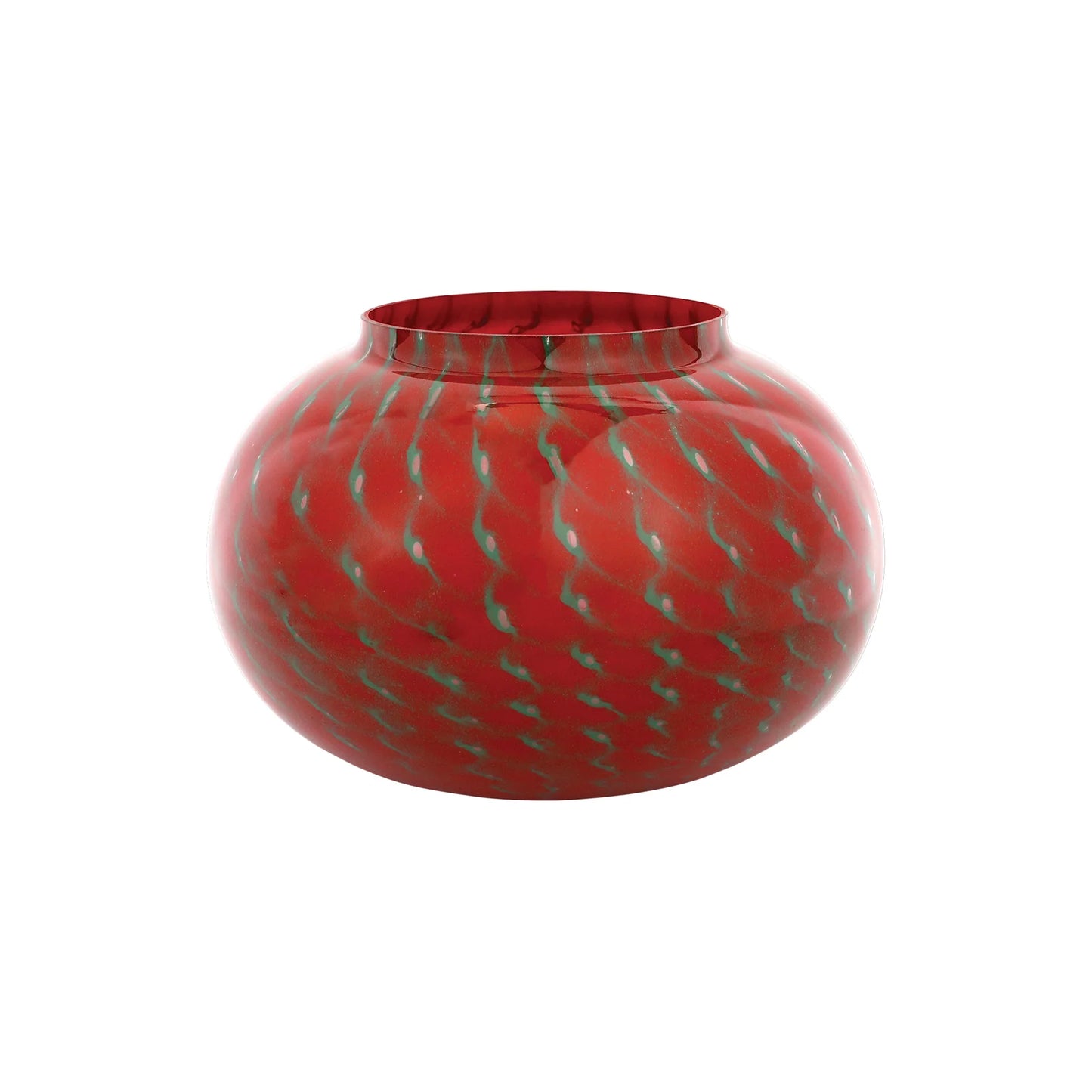 Vietri Marcato Glass Small Round Vase