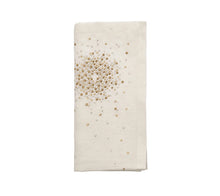 Load image into Gallery viewer, Set of 4 Kim Seybert Starburst Napkin in White, Gold, and Silver