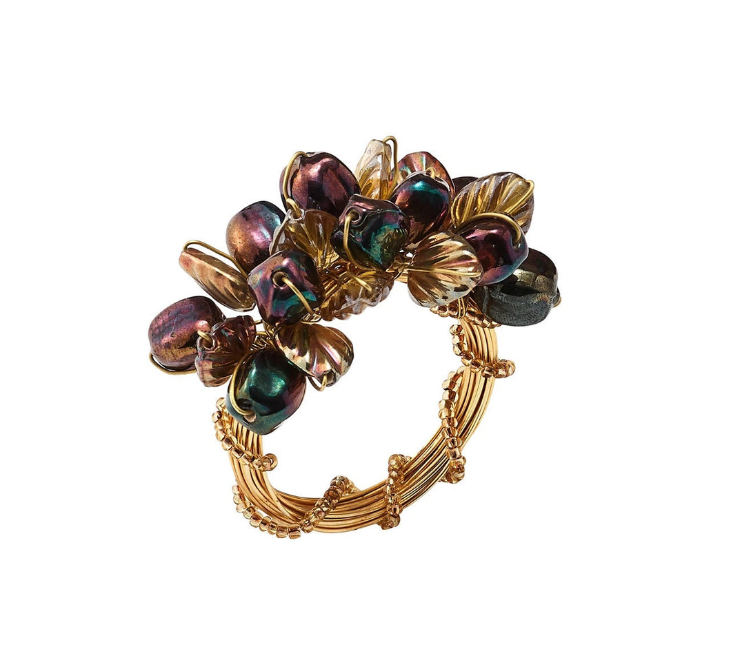 Set of 4 Theodora Napkin Ring in Multi
