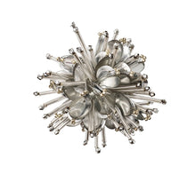 Load image into Gallery viewer, Set of 4 Kim Seybert Starburst Napkin Rings in Silver