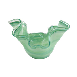 Vietri Onda Green Glass Medium Bowl