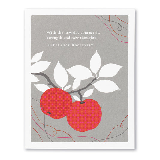 With the New Day get well soon card - Positively Green card