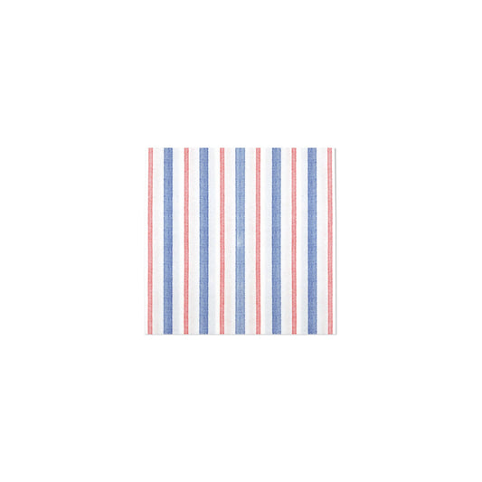 Vietri Papersoft Americana Stripe Cocktail Napkins (Pack of 20)