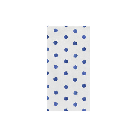 Vietri Papersoft Napkins Dot Blue Guest Towels (Pack of 20)