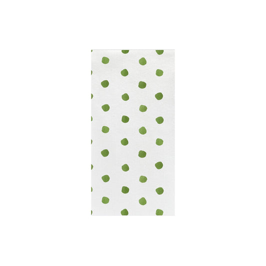 Vietri Papersoft Dot Green Guest Towels (Pack of 20)