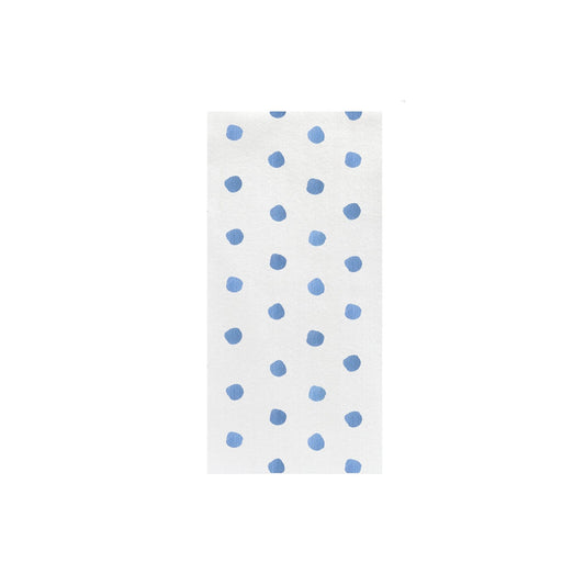 Vietri Papersoft Napkins Dot Light Blue Guest Towels (Pack of 50)
