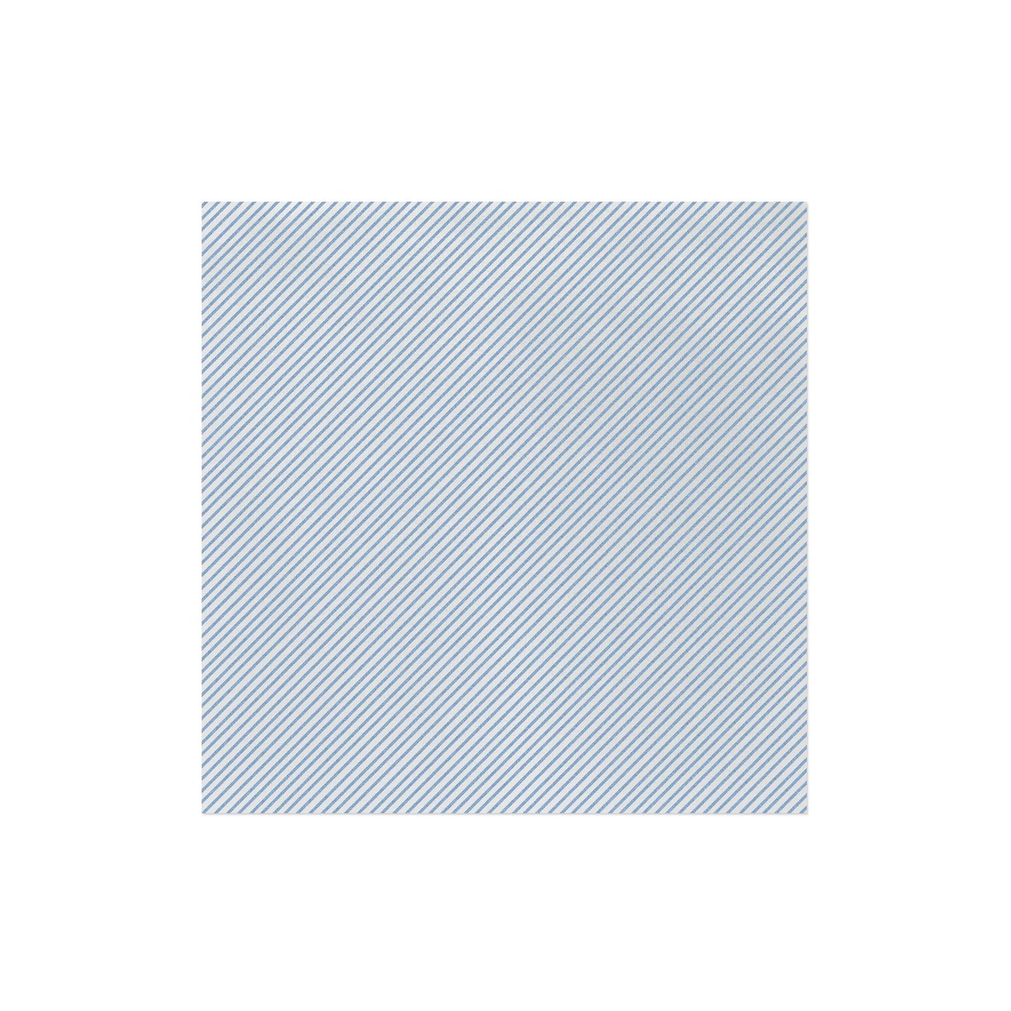 Vietri Papersoft Napkins Seersucker Stripe Light Blue Dinner Napkins (Pack of 20)
