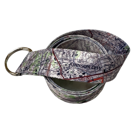 Johnson City Map Belt with Gift Box