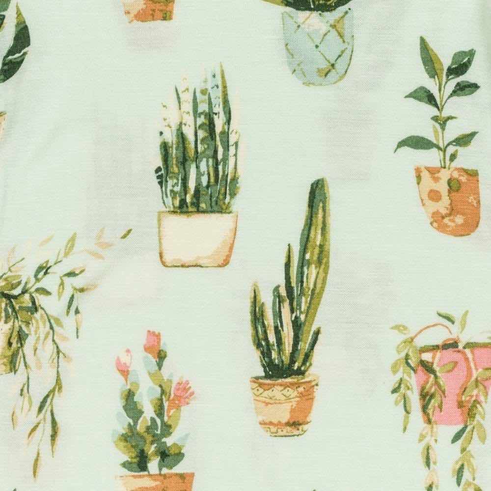Milkbarn Potted Plants Bamboo Dress & Bloomer 3-6M