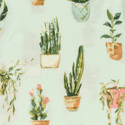 Milkbarn Potted Plants Bamboo Dress & Bloomer 3-6M