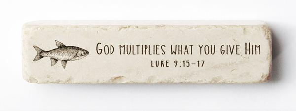 Twelve Stone Art Quarter Block (Luke 9:15-17)