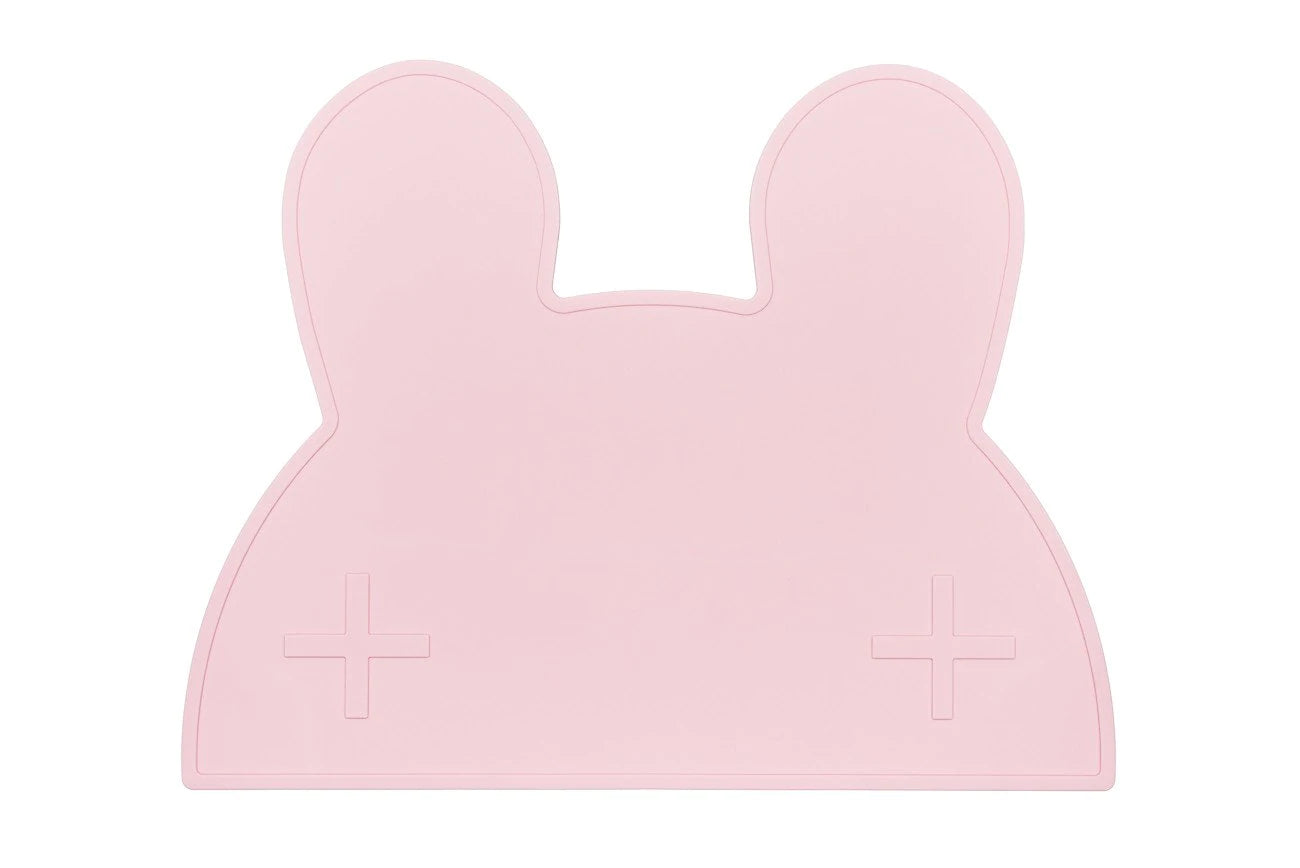 Baby Silicone Bunny Placemat Powder Pink