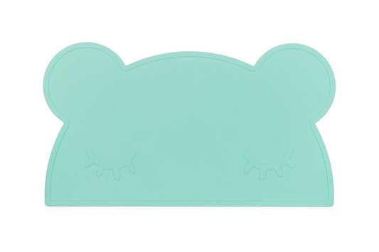 Baby Silicone Bear Placemat Minty Green
