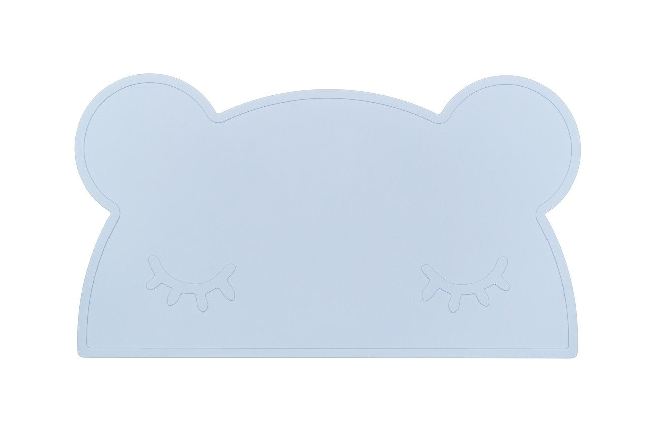 Baby Silicone Bear Placemat Powder Blue