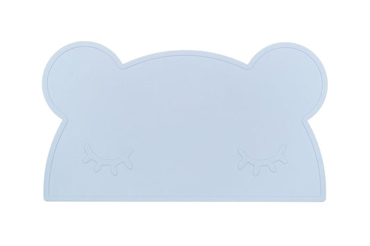 Baby Silicone Bear Placemat Powder Blue