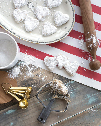 Red Classic Stripe Paper Table Runner