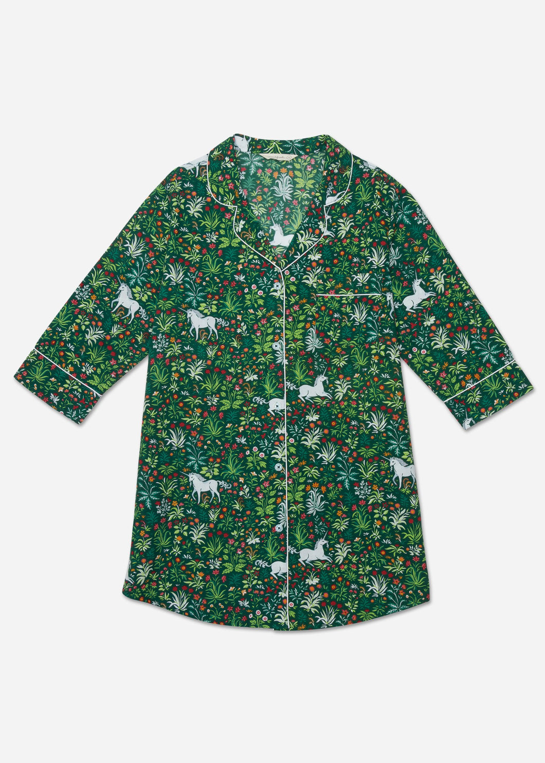 Printfresh Unicorn's Garden Sleep Shirt Juniper Medium