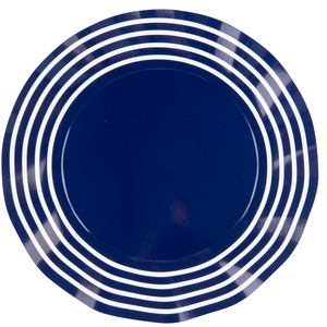 Wavy Dinner Plate Navy Classic / 8pk