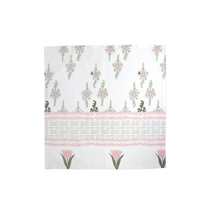 Vietri Bohemian Linens Gray/Pink Napkins - Set of 4