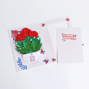 Lovepop XOXO Card with 3D Mini Bouquet