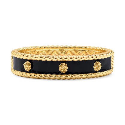 Capucine De Wulf Berry Small Hinged Cuff in Black
