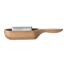 Load image into Gallery viewer, Acacia Wood and Stainless Steel Grater